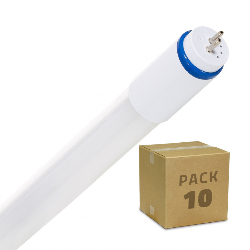 Pack Tubos LED T5 Cristal 60 cm Conexión Dos Laterales 9W (10 un)