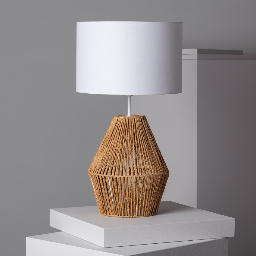 Candeeiro de Mesa de Papel Trançado Trilla