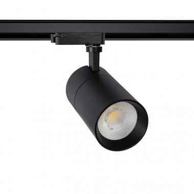 Produto de Foco LED New Mallet Preto 20W Regulável No Flicker para Carril Monofásico (UGR 15)