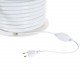 Produto de Rolo Neon LED Regulável 220V AC 120 LED/m 50 m Circular 360 Branco Frio IP67 a Medida Corte a cada 100 cm