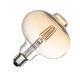 Bombilla LED E27 Filamento Ámbar G120 6W