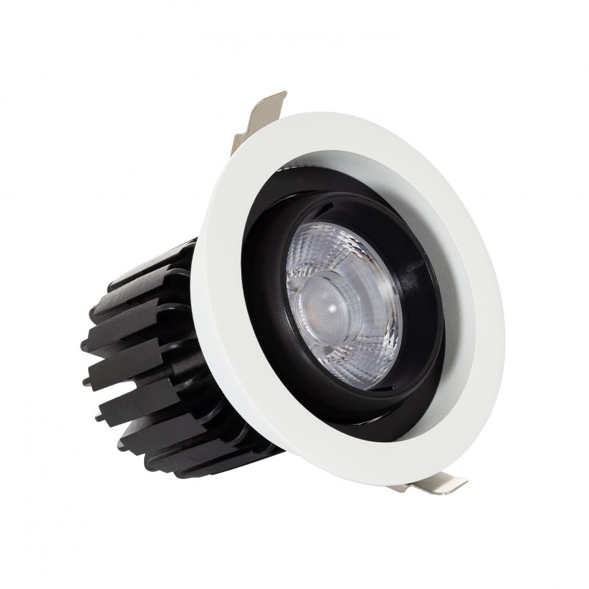 Foco Downlight LED 18W COB Direccionable 360º Circular Corte Ø 115 mm CRI90 Expert Color No Flicker