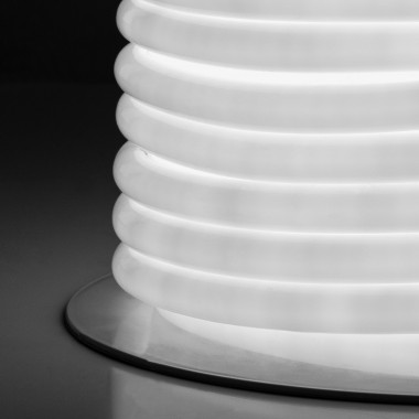 Producto de Bobina Neón LED Regulable 220V AC 120 LED/m 50 m Circular 360 Blanco Frío IP67 a Medida Corte cada 100 cm