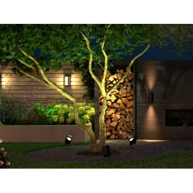 Foco Solar Exterior LED RGB con Pincho Meillion - efectoLED