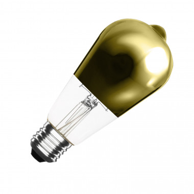 Lâmpada Filamento LED E27 5.5W 800 lm ST64 Regulável Gold