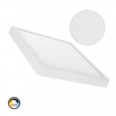 Plafón LED 24W Cuadrado Superslim CRI90 Microprismático CCT Seleccionable UGR17 280x280 mm