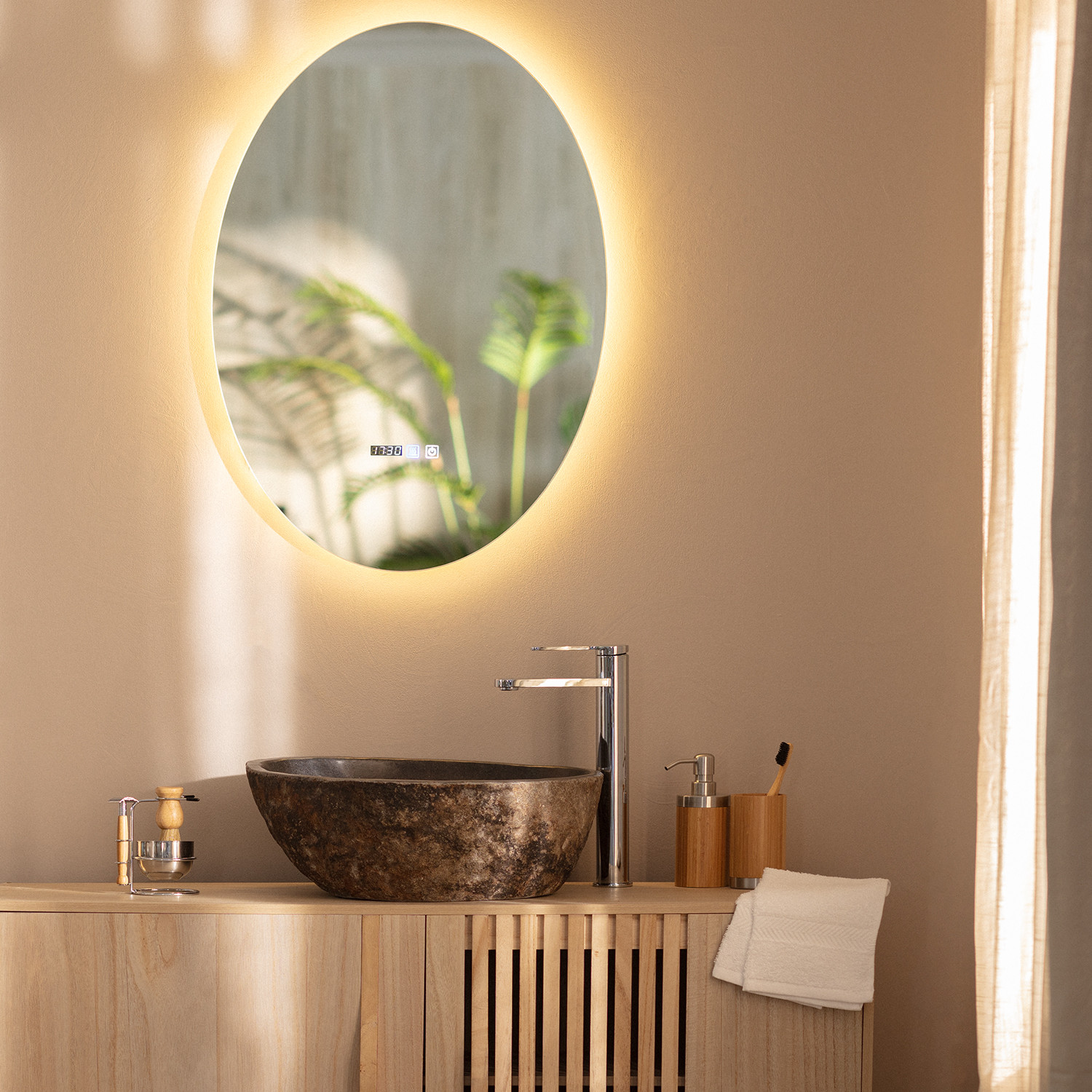 Espejo Baño con LED y Antivaho 70x50 cm Catedrais - efectoLED