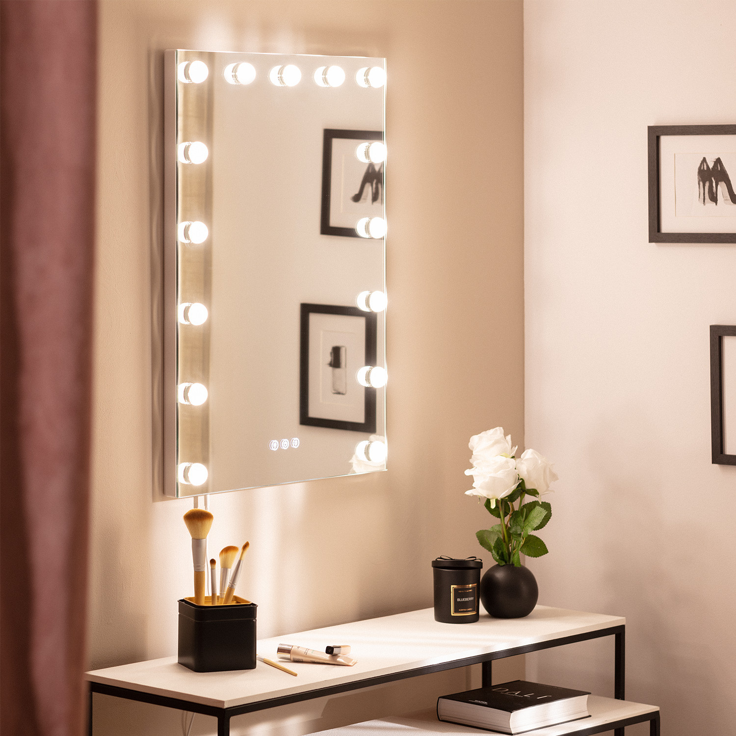 Minimizar comprar Corbata Espejo Baño con Luz LED 70x50 cm Essauira - efectoLED