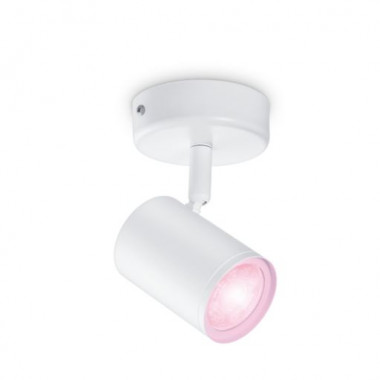 Candeeiro de Parede LED Regulável RGB Smart WiFi+Bluetooth 4.9W Um Foco WiZ Imageo