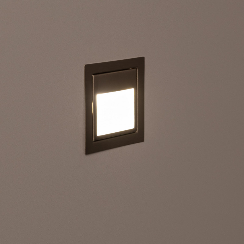 Producto de Baliza de Pared LED 1.5W Empotrable Acero Larry