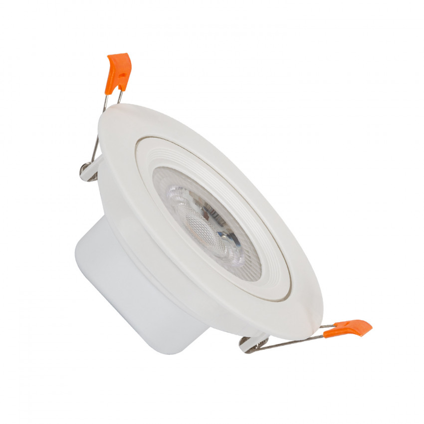 Foco Downlight LED 9W Solid COB Direccionable Circular Blanco Corte Ø 95 mm