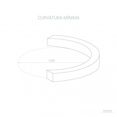 Producto de Tira LED 220V AC 100 LED/m Blanco Neutro IP67 a Medida Ancho 14mm Corte cada 25 cm