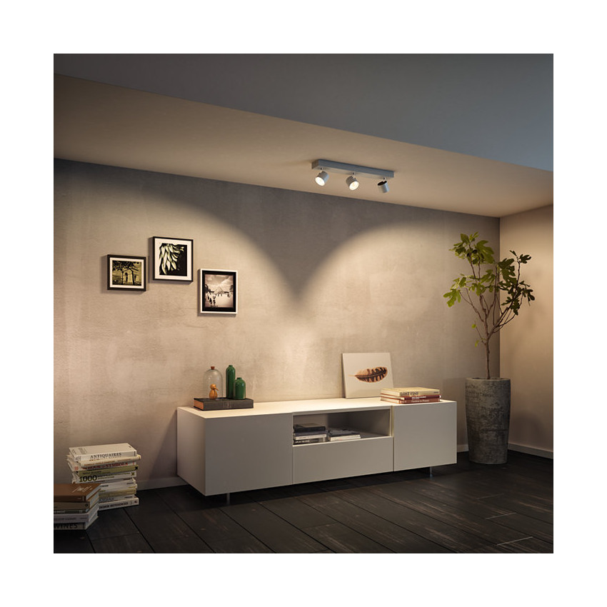 Producto de Lámpara de Techo LED Regulable WarmGlow 3 Focos 3x4.5W PHILIPS Star