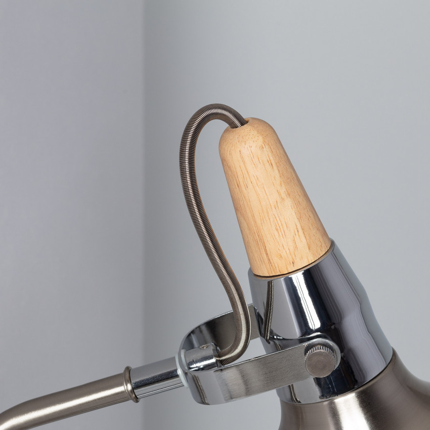 Producto de Lámpara de Pared de Aluminio con Brazo Superior Orientable 1 Foco Emer Plata