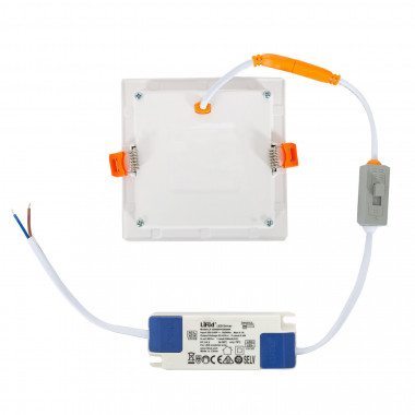 Produto de Placa LED 10W CCT Seleccionável Quadrada Slim Microprismático (UGR17) LIFUD Corte 110x110 mm