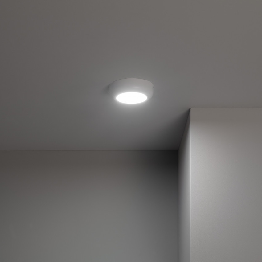 Placa de Superfície LED Circular White Design 6W