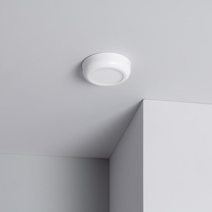 Plafón LED 6W Circular de Metal Ø125 mm Design White