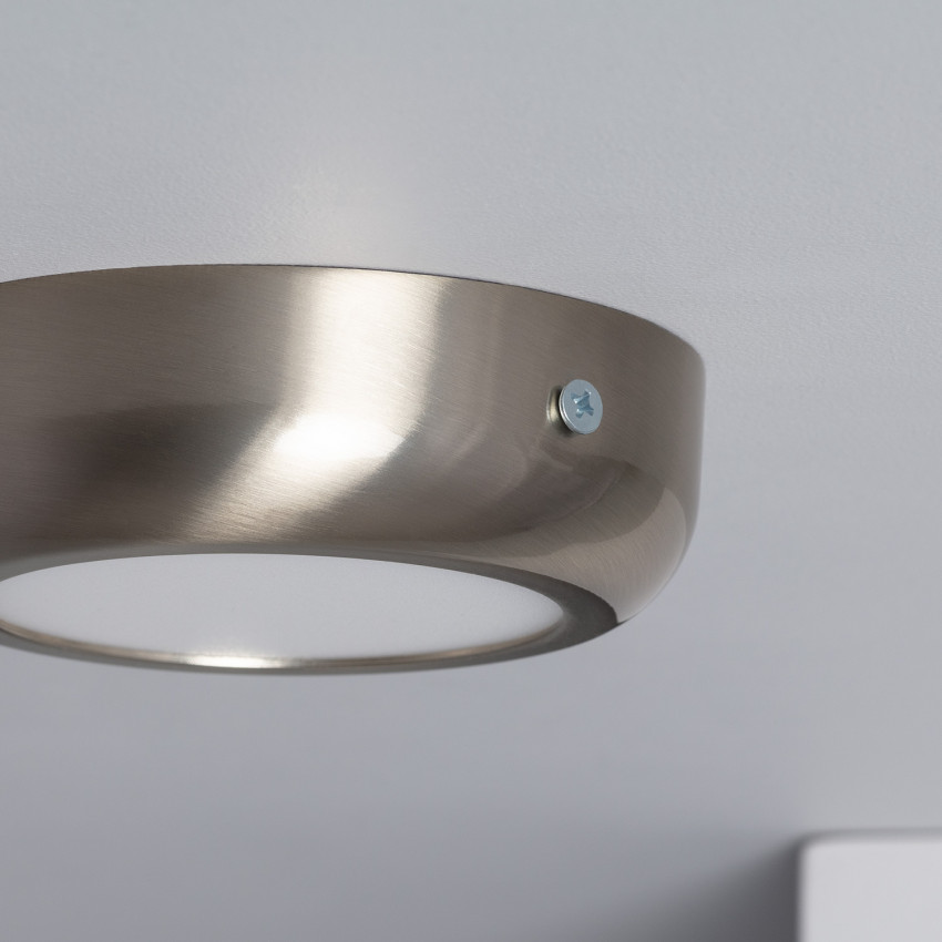 Producto de Plafón LED 6W Circular Metal Ø120 mm Design Silver 