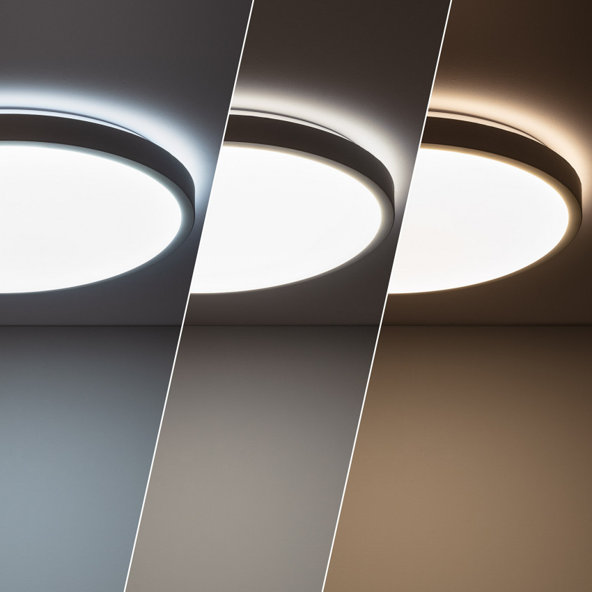 Producto de Plafón LED 24W Circular Metal Ø500 mm CCT Seleccionable Bari