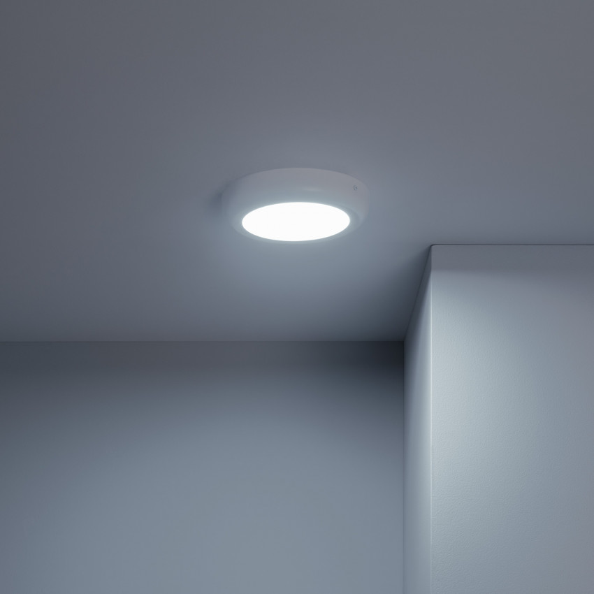 Placa Superfície LED Circular White Design 12W