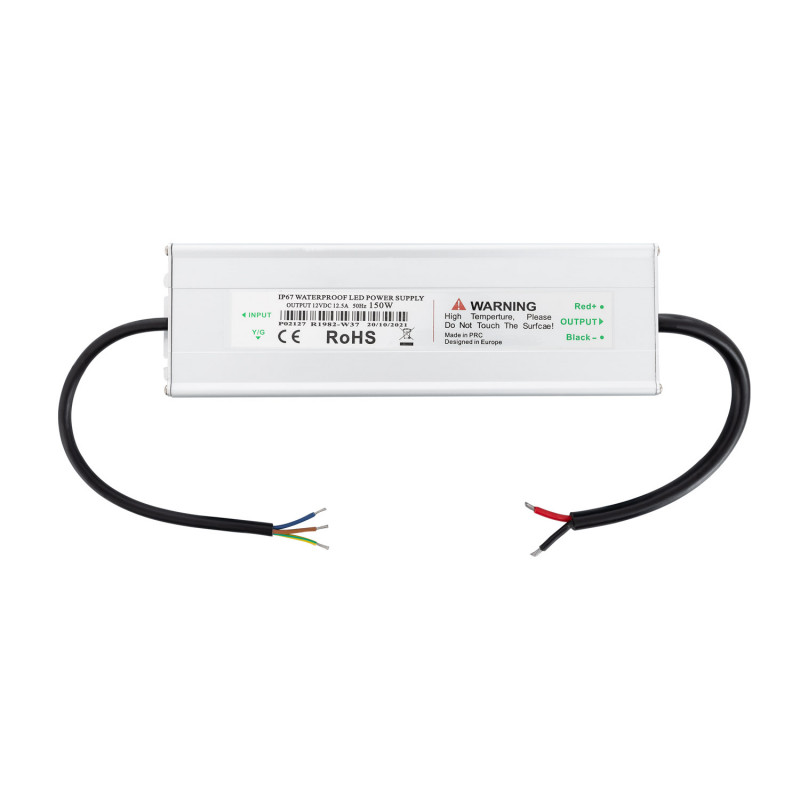 Fonte de Alimentação Hermética 12V DC 150W 12.5A IP67