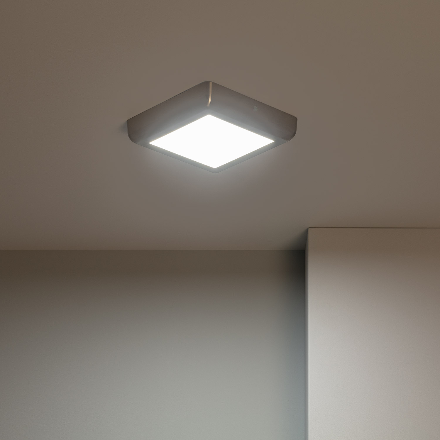 Placa Superfície LED Quadrada Silver Design 12W