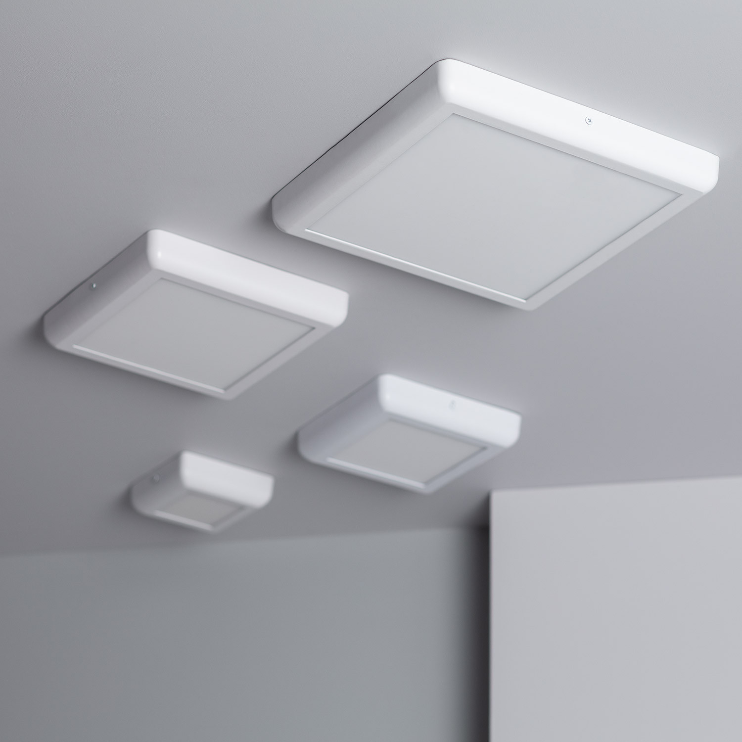 Placa Superfície LED Quadrada White Design 6W