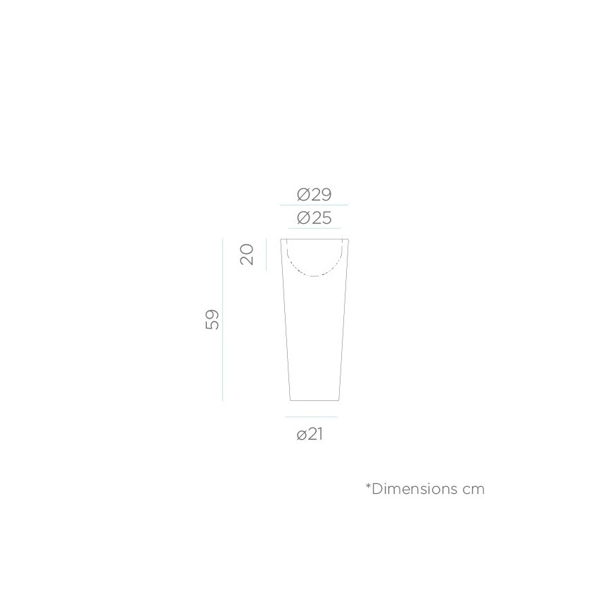 Producto de Macetero Ficus 60 Cable Exterior Fría 