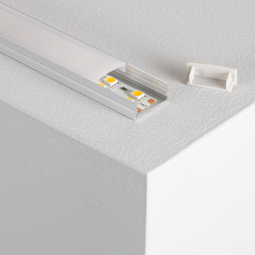 Product Perfil de Aluminio Superficie 2m para Doble Tira LED hasta 20 mm