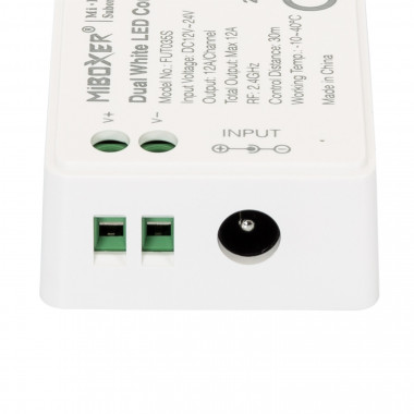 Produto de Controlador Regulador CCT 12/24V DC + Controlo RF 4 Zonas MiBoxer