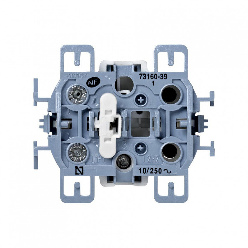 Mecanismo Interruptor Simples Pulsador com Indicar Luminoso Incorporado SIMON 73 LOFT 73160