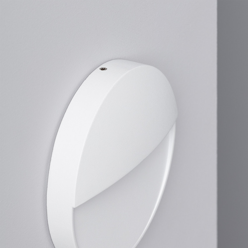 Produto de Aplique de Parede LED 4W de Alumínio Circular Jade Branco