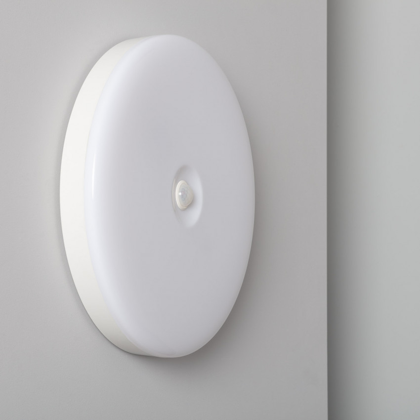 Produto de Plafon LED 18W Circular Ø290 mm No Flicker com Sensor de Movimento PIR e Crepuscular