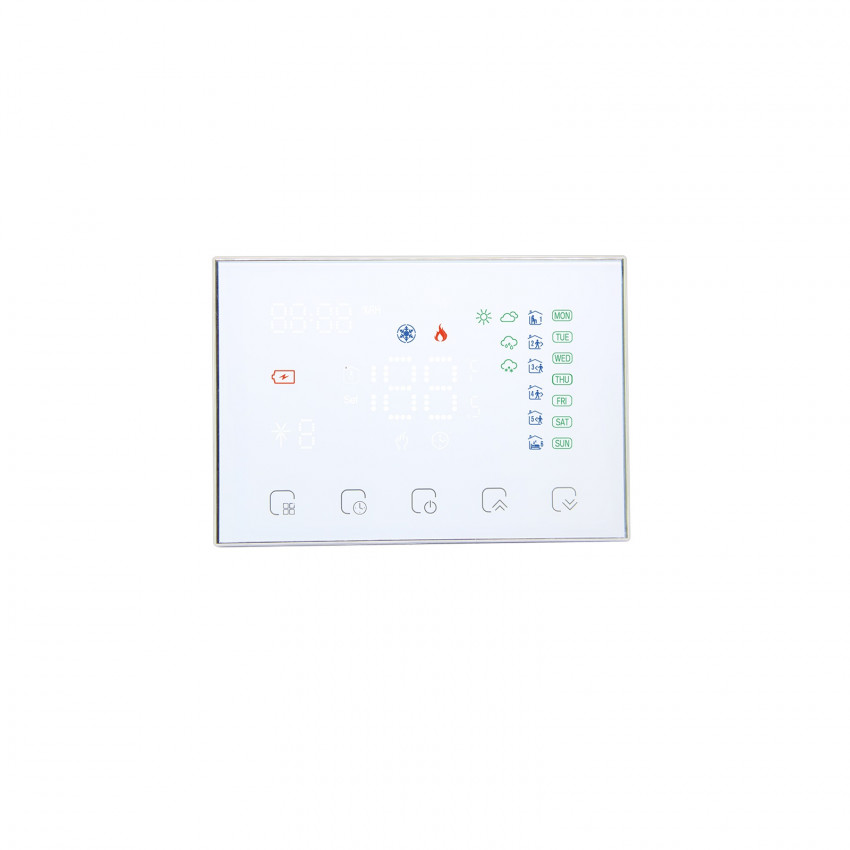 Termostato Smart WiFi Programable Blanco Inalámbrico Para Calefacción