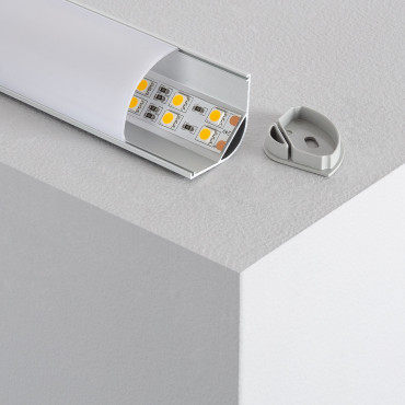 Product Perfil de Aluminio Esquina Redondo 1m para Tira LED hasta 20 mm