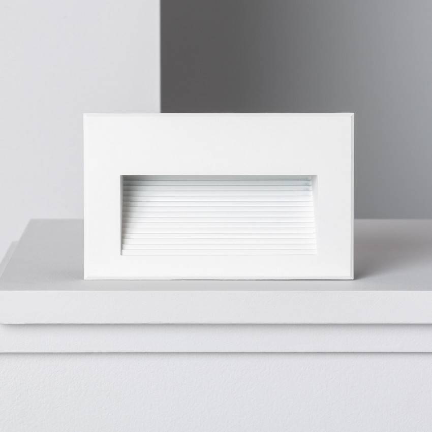 Producto de Baliza Exterior LED 5W Empotrable Pared Blanco Goethe Horizon