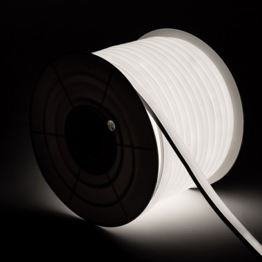 Producto de Bobina Neón LED 7.5 W/m  Regulable 220V AC 120 LED/m 50m Semicircular 180º Blanco Frío IP67 Corte Cada 100 cm