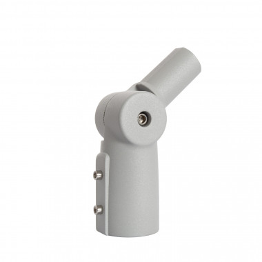 Brazo de Columna Direccionable 90º Ø44 mm para Luminarias de Alumbrado Público Gris