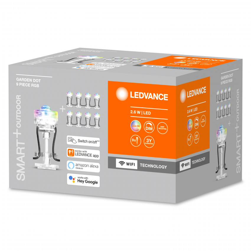 Produto de Luzes LED 2.5W RGB Smart+ WiFi com Espeto para Exterior Mini LEDVANCE 4058075478534