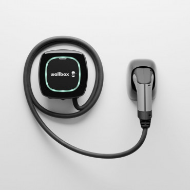 Carregador para Veículo Elétrico WALLBOX Pulsar Plus 22kW Trifásico 7m Preto