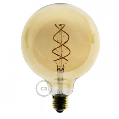 Lâmpada Filamento LED E27 5W 250 lm G125 Regulável Creative-Cables DL700140
