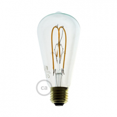 Lâmpada Filamento LED E27 5W 280 lm ST64 Regulável Edison Creative-Cables DL700143