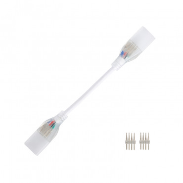 Product Cabo Conector Neon LED 11 W/m  RGB  220V AC 60 LED/m Semicircular 180º IP67 à Medida Corte cada 100 cm