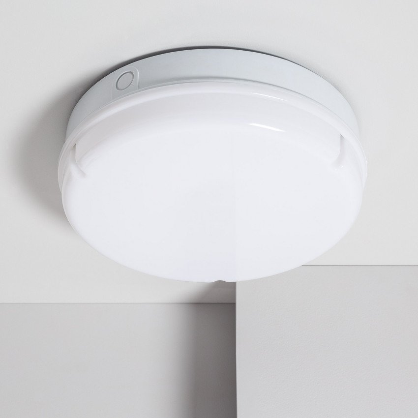 Plafón LED 24W Circular para Exterior  Ø285 mm IP65 con Luz de Emergencia No Permanente Hublot White