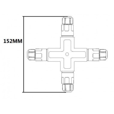 Produto de Conector de Cabo Estanque 3 Contactos Tipo X com Conector Rápido 0.5mm²-2.5mm² IP68