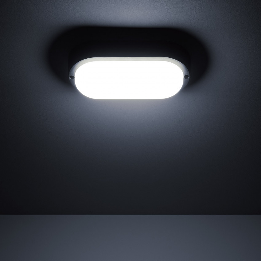 Produto de Plafon LED 15W Oval para Exterior 85x173 mm IP65 Hublot Black