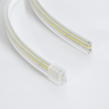 pcning Tira de LED COB Adhesiva 1M Blanco Frio 220V con Enchufe, 1