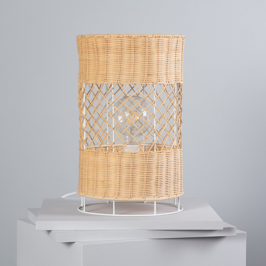 Candeeiro de Mesa Rattan Rubra