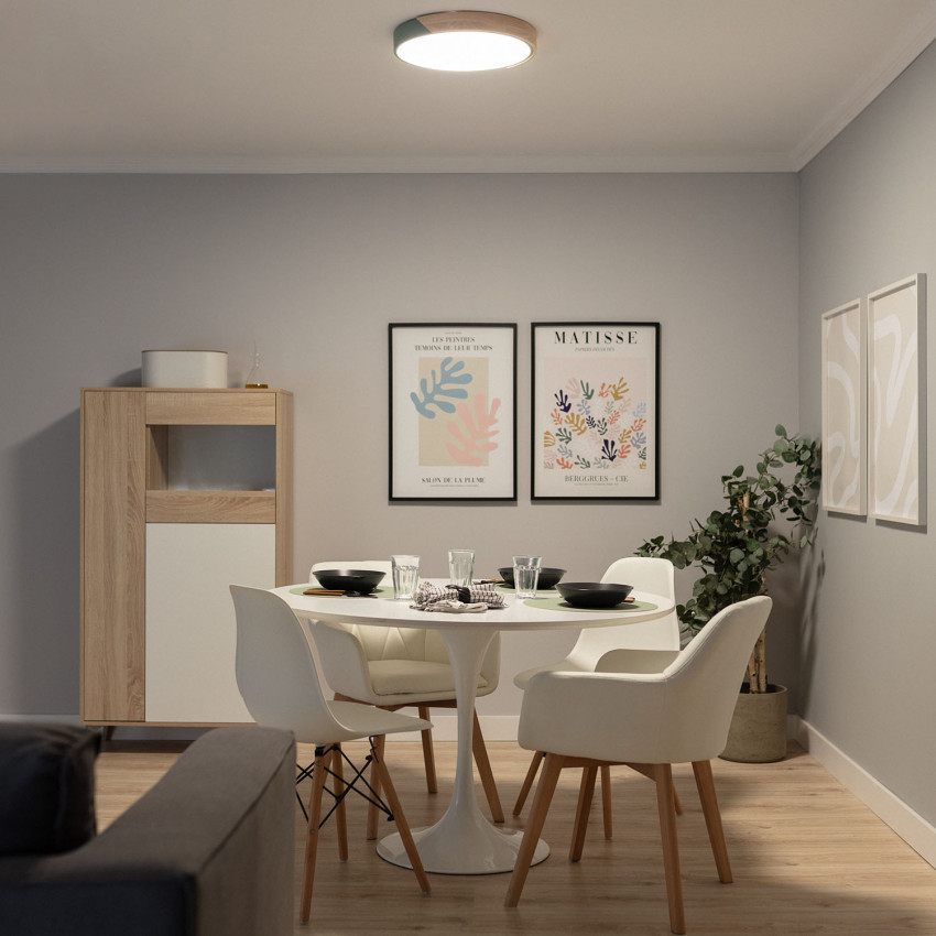 Plafón LED Circular CCT Semi-Dari 18W