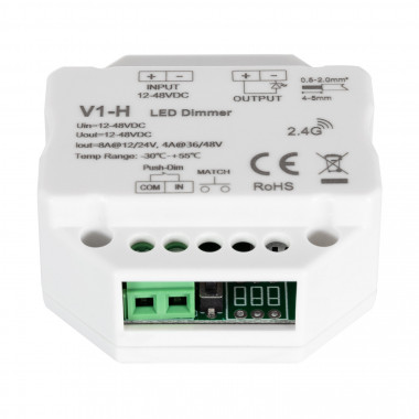Produto de Regulador LED RF 12/48V para Fita LED Monocor Compatível com Pulsador